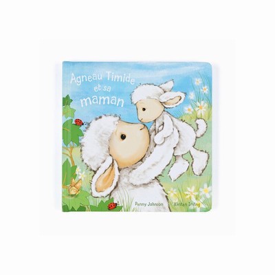 Jellycat Agneau Timide Et Sa Maman Livre and Bashful Lamb Medium UK | 40832FVDI